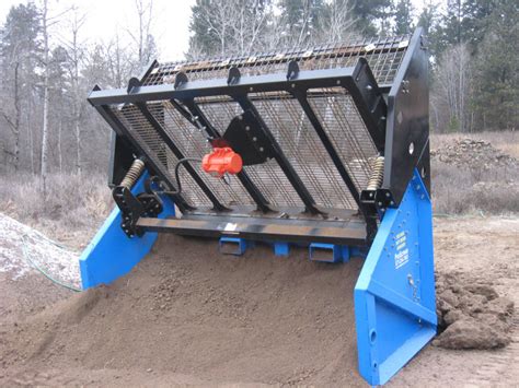 dirt screener for skid steer|portable dirt screen machines.